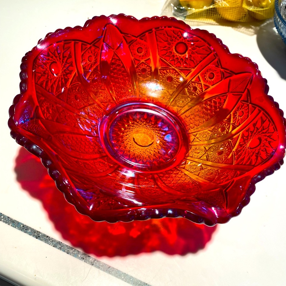 Vintage glass bowl